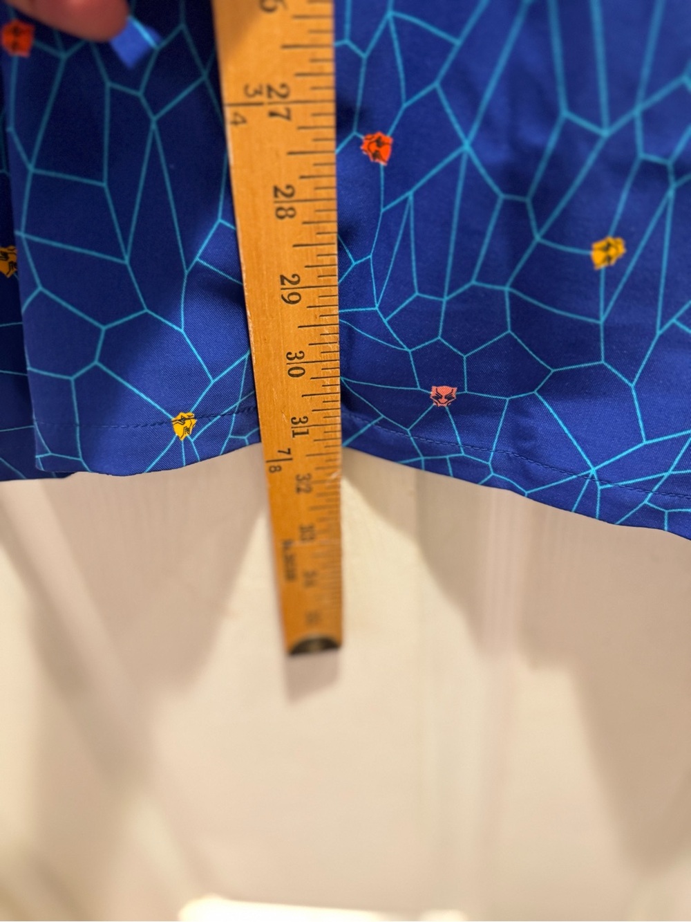 Marvel Blue Short Sleeve Zip-Front Tee with Orange & White Trim - Picture 5 of 10